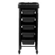 Gabbiano 008 Hairdressing Trolley, Black