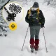 Adjustable Nordic Walking and Trekking Poles PEAK+, Pink