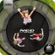 Neo-Sport Garden Trampoline 312 cm (10ft) with Inner Net and Ladder, Black