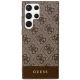 Samsung Galaxy S23 Ultra (SM-S918) Guess 4G Stripe Collection Case Cover (GUHCS23LG4GLBR), Brown
