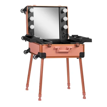 Activeshop T-27 Portable Cosmetic Station, Rose Gold