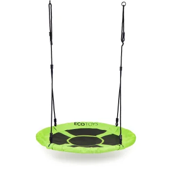 Outdoor Nest Swing for Kids ECOTOYS 100cm 150kg, Green