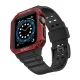 Protect Strap Band with Case for Apple Watch 38/40/41mm - Black/Red