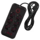 Maclean MCE391 B Power Strip, 6 Sockets, 4x USB-A, 1x USB-C, 2500W, 3m, Black