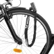 Wozinsky WZR-K2 Keyed Chain Bicycle Lock, Black