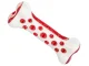 Dog Dental Chew Toy for Teeth Cleaning and Treat Dispensing, Red
