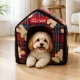 Soft Pet House Bed for Cats and Small Dogs, Size L