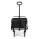 Folding garden and beach transport cart MultiGarden 47x105 cm black