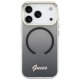 Guess IML Gradient Script Metal MagSafe Phone Case Cover iPhone 17 Pro - Black