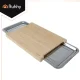 Ruhhy Bamboo Cutting Board with 2 Containers 25707