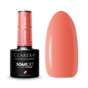 Claresa Summer Stories 5 Gel Polish, Orange, 5g