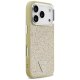 Guess Glitter Triangle Logo MagSafe Phone Case Cover iPhone 17 Pro - Gold