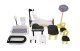 Wooden Play Dollhouse with Furniture, 122cm