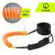 TSUNAMI SUP Board Coiled Safety Leash, Orange