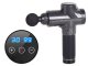 Relaxing Muscle Massager Pistol with 6 Nozzles Wireless Massage Device with Display, Carbon