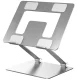 Foldable aluminum laptop stand, silver