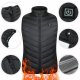 Heated vest with USB, 3 heating levels, size L, black