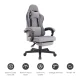 Gaming Chair with Headrest and Lumbar Support, Grey