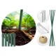 Plonos 4973-B Garden Polytunnel Greenhouse 2.5 x 4 m (10 m²), Green