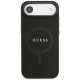 Guess Saffiano Classic Logo MagSafe vāciņš iPhone Air Black