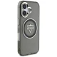 Guess IML Metal Mountain Logo MagSafe Case for iPhone 16 Black