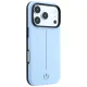 Mercedes Leather Semi Wrap Iconic Line MagSafe Case for iPhone 18 Pro Max / 17 Pro Max - Blue