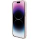 Guess iPhone 15 Pro Max Case Silicone Logo Strass 4G, Pink