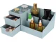 Makeup and Jewelry Organizer with 2 Drawers, green