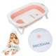 Bakalu NICEkids Foldable Baby Bathtub, Silicone, Pink