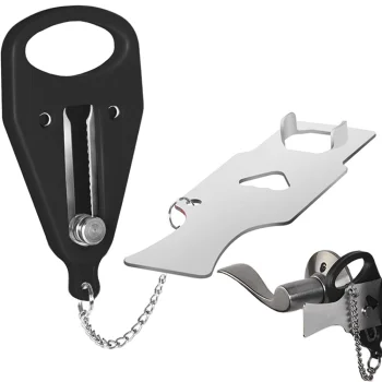 Portable Travel Door Lock, Black