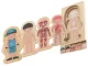 Wooden educational puzzle \"Montessori\" anatomy, studying the parts of the body, boy