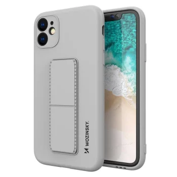 Wozinsky Kickstand Case for Samsung Galaxy A22 4G with Stand, Gray