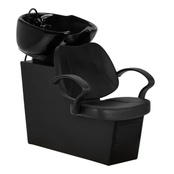 Hair System Borneo backwash unit with chair, black