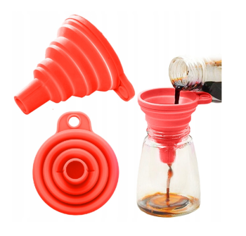 Silicone Collapsible Funnel, diameter 1 cm, Mix colors