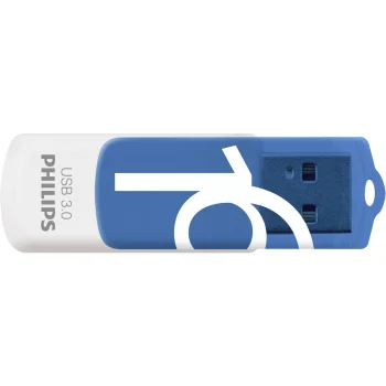 Philips Vivid Edition 16GB USB 3.0 Flash Drive, Ocean Blue / White