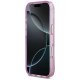 Guess IML Glitter Flowers Triangle MagSafe Phone Case Cover iPhone 17 Pro Max - Purple