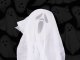 Hanging Halloween Ghost Decoration, 65 cm, Black and White