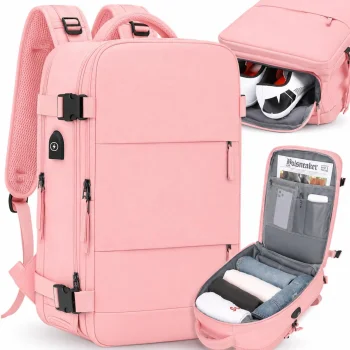 Travel Backpack for Airplane 40x30x20 cm, Cabin Luggage with USB