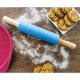 Mīklas Rullītis Konditorejas Silikona 38 cm, zils | Pastry Roller Confectionery Silicone