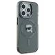 Karl Lagerfeld iPhone 15 Pro Max Case IML Metal Karl Head MagSafe, Black