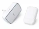 Wireless Kinetic Doorbell with LED, 130m, Waterproof, White