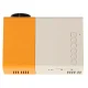 Mini Portable LED Projector 1080P Supported 24-60\" HDMI USB, white and orange
