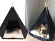 Tipi tent house and bed for dogs and cats