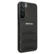 Mercedes AMG Leather Debossed Lines Case for Samsung Galaxy S22+ - Black