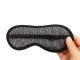 Magnetic Blackout Sleep Mask Adjustable Travel Eye Mask, Black