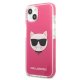Karl Lagerfeld Choupette Head Case for iPhone 13 - Fuchsia