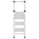 Hailo DK40 BasicLine Design 3-Step Ladder, Silver