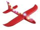 Styrofoam Airplane with LED Lights 47cm, Red