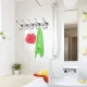 Wall Mounted Coat Rack 40cm with 15 Hooks, Silver