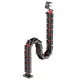 NanoRS RS125 Desk Cable Organizer Spine, 1345mm, Black/Red